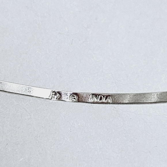 Silpada Sterling Silver 21 Bangle Salute Interlocking Bracelets MEDIUM B0640 - Picture 10 of 14